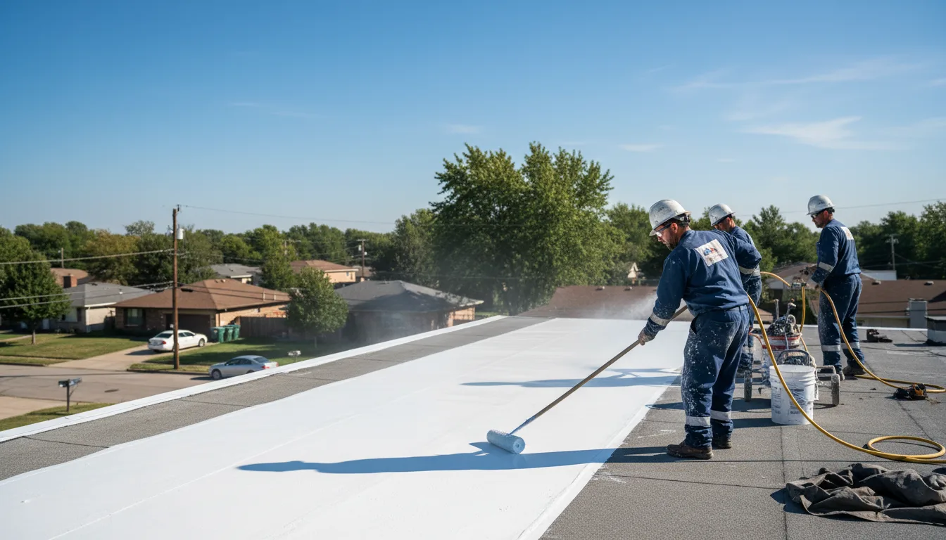 Commercial roof coating in Stacyville, ME near me